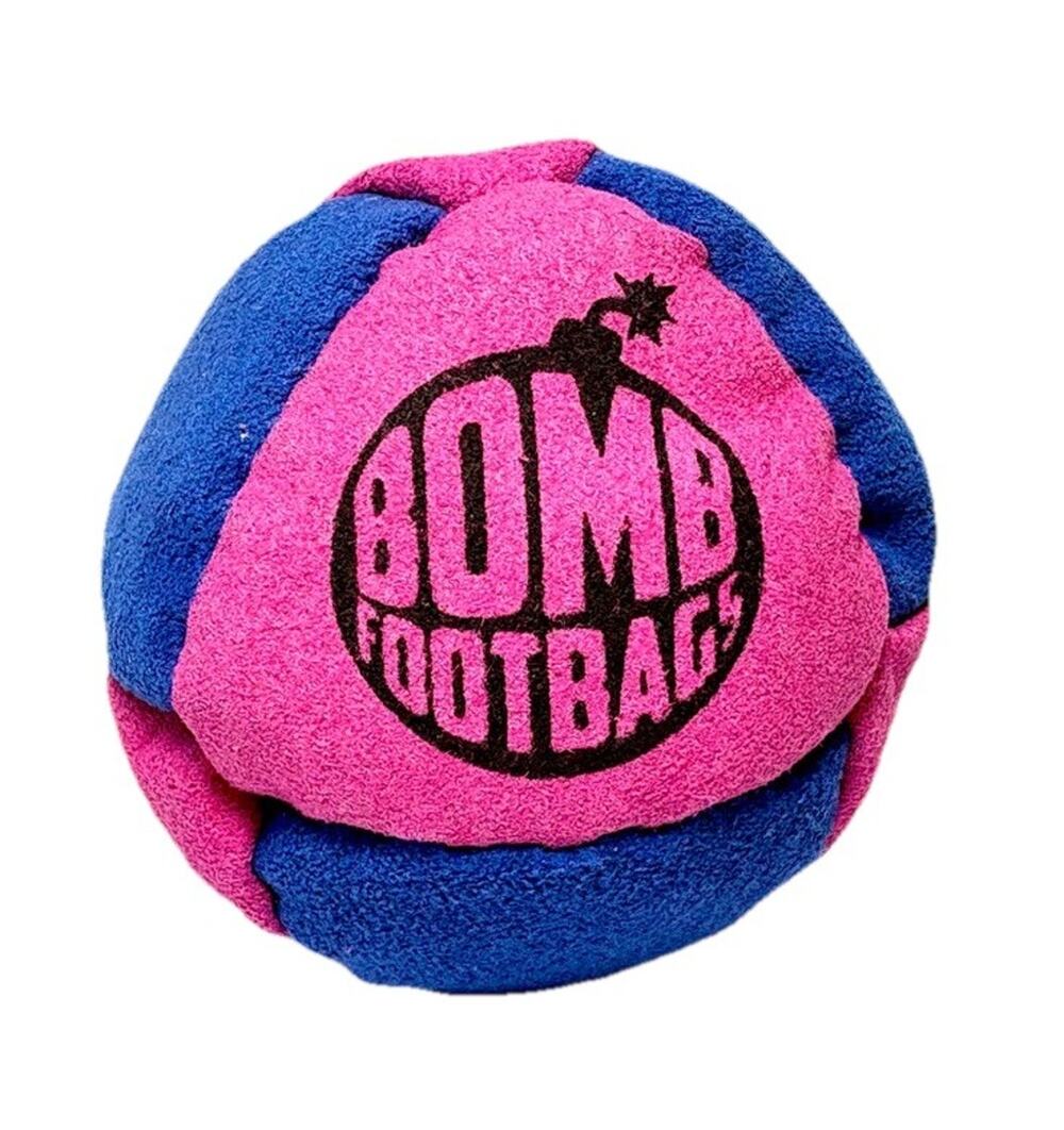 🔥Bomb Footbags The Grenade V2 Hacky Sack Footbag Pink/Royal NWT🔥